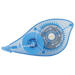 Корректирующая лента BRAUBERG PRO, 5 мм х 20 м, механизм перемотки, корпус синий, блистер, 272492
