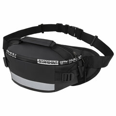 Сумка на пояс HEIKKI RIO (ХЕЙКИ), два отделения, регулируемый ремень, светоотражающий элемент, 36&times;9&times;13 см, 272618