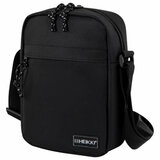 Сумка на плечо HEIKKI COMPACT (ХЕЙКИ), два кармана, черная, 22х17х6 см, 272630