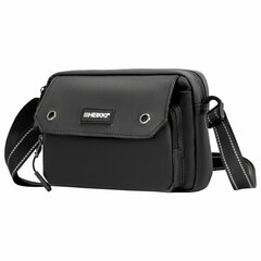 Сумка на плечо HEIKKI WALLET (ХЕЙКИ) два отделения, органайзер, черная, 15&times;20&times;5 см, 272639
