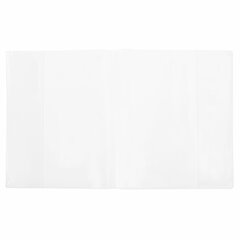 Обложки ПВХ для тетрадей и дневников, НАБОР &laquo;10 шт. + 1 шт. в ПОДАРОК&raquo;, ПЛОТНЫЕ, 110 мкм, 210&times;350 мм, прозрачные, BRAUBERG, 272697