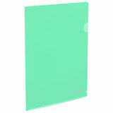 Папка-уголок жесткая, непрозрачная, А4, цвет мятный, 0,15 мм, BRAUBERG PASTEL, 272892