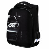 Ранец BRAUBERG KIDS START, 1 отделение, 2 кармана, "Темная машина", 35х26х13 см, 273151