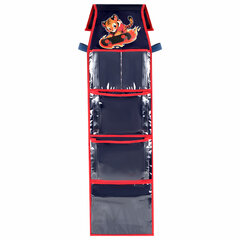 Кармашки-органайзер в шкафчик для детского сада BRAUBERG KIDS, крепление на липучке, наклейки-подсказки, 24&times;88 см, &laquo;Tiger&raquo;, 273285