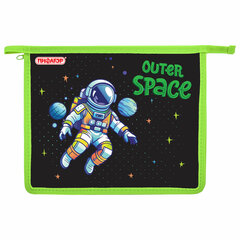Папка для тетрадей ПИФАГОР А5, 1 отделение, пластик, на молнии, &laquo;Outer space&raquo;, 273330