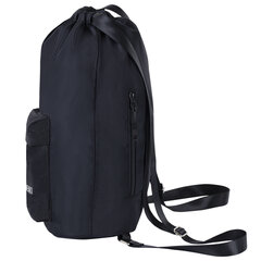 Рюкзак спортивный мешок HEIKKI CASUAL (ХЕЙКИ) с дополнительным карманом, 44&times;34 см, &laquo;Total black&raquo;, 273457