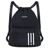 Рюкзак спортивный мешок HEIKKI CASUAL (ХЕЙКИ) с дополнительным карманом, 44х34 см, "Strips", 273458