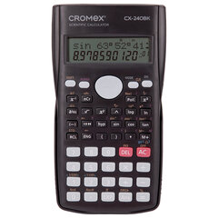 Калькулятор инженерный CROMEX (КРОМЕКС) СX-240BK (155&times;80 мм), 240 функций, 10+2 разрядов, черный, 273832