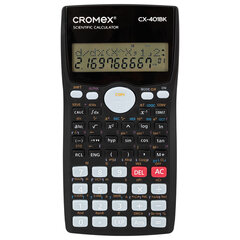 Калькулятор инженерный CROMEX (КРОМЕКС) CX-401BK (155&times;80 мм), 401 функция, 10+2 разрядов, черный, 273833