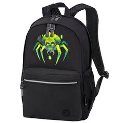 Рюкзак BRAUBERG FASHION CITY универсальный, 2 отделения, &laquo;Green Spider&raquo;, черный, 46&times;31&times;15 см, 273839