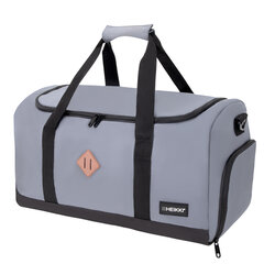 Сумка спортивная HEIKKI MOVE RENOWNED (ХЕЙКИ), отделение для обуви, серая, 28&times;51&times;26 см, 273910