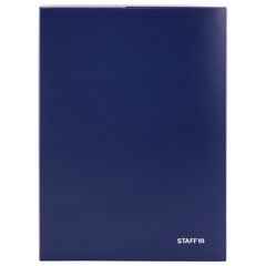 Короб архивный 330&times;245&times;120 мм, пластик, разборный, до 1200 листов, синий, 0,9 мм, STAFF, 274002