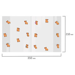 Обложки &laquo;CAPYBARAS&raquo; для тетрадей и дневников, КОМПЛЕКТ 10 шт., ПЛОТНЫЕ, 210&times;350 мм, 110 мкм, FUNSTER (ФАНСТЕР), 274087