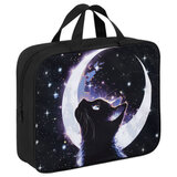 Папка на молнии с ручками BRAUBERG KIDS А4, 1 отделение, полиэстер, 80 мм, "Moon cat", 274513
