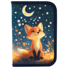 Пенал BRAUBERG, 1 отделение, 1 откидная планка, полиэстер, 21&times;14 см, &laquo;Dreaming fox&raquo;, 274595