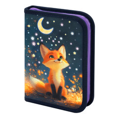 Пенал BRAUBERG, 1 отделение, 1 откидная планка, полиэстер, 21&times;14 см, &laquo;Dreaming fox&raquo;, 274595