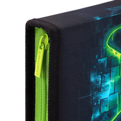 Пенал BRAUBERG, 1 отделение, 1 откидная планка, полиэстер, 21&times;14 см, &laquo;Neon gamepad&raquo;, 274596