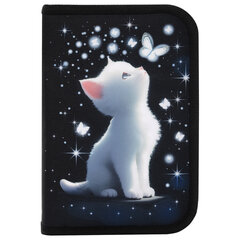 Пенал BRAUBERG, 1 отделение, полиэстер, 21&times;14 см, &laquo;White kitten&raquo;, 274597