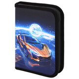 Пенал BRAUBERG, 1 отделение, полиэстер, 21х14 см, "Galactic car", 274598