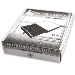 Ящик денежный для кассира &laquo;Меркурий 100.1&raquo;, МАЛЫЙ, 384&times;358&times;88 мм, отделений для монет &mdash; 7, для купюр &mdash; 4