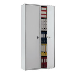Шкаф металлический для документов AIKO &laquo;SL-185/<wbr/>2&raquo;, 1800&times;920&times;340 мм, 2 отделения, 85 кг