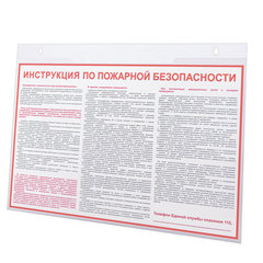 Подставка настенная для рекламных материалов ГОРИЗОНТАЛЬНАЯ (297&times;210 мм), А4, BRAUBERG, 290427
