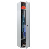 Шкаф металлический для одежды ПРАКТИК "ML/LS-11-40D", 2 отделения, 1830х400х500 мм, 23 кг, разборный