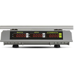 Весы торговые MERTECH M-ER 326-15.2 LED (0,05-15 кг), дискретность 2 г, платформа 325&times;230 мм, без стойки