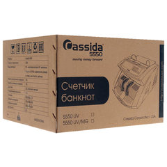 Счетчик банкнот CASSIDA 5550 UV, 1300 банкнот/<wbr/>мин, УФ-детекция, фасовка