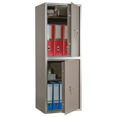 Сейф AIKO &laquo;ТМ-120/<wbr/>2Т&raquo;, 1200&times;440&times;355 мм, 51 кг, 2 отделения, ключевые замки, трейзер, 2 полки