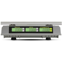 Весы торговые MERTECH M-ER 326AC-32.5 LCD (0,1-32 кг), дискретность 10 г, платформа 325&times;230 мм, без стойки