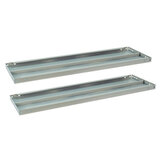 Полка к металлическому стеллажу BRABIX "MS/MS KD", 1000х400 мм, КОМПЛЕКТ 2 шт., с фурнитурой, 291123