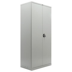 Шкаф металлический офисный BRABIX &laquo;MK 18/<wbr/>91/<wbr/>37&raquo;, 1830&times;915&times;370 мм, 45 кг, 4 полки, разборный, 291135