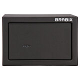 Сейф мебельный BRABIX "SF-170KL", 170х260х230 мм, ключевой замок, черный, 291142
