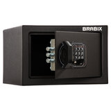 Сейф мебельный BRABIX "SF-170EL", 170х260х230 мм, электронный замок, черный, 291143