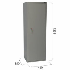 Шкаф металлический для документов BRABIX &laquo;KBS-021Т&raquo;, 1253&times;420&times;350 мм, 26 кг, трейзер, сварной, 291154