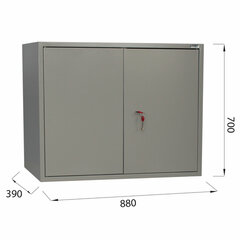 Шкаф металлический для документов (антресоль) BRABIX &laquo;KBS-09&raquo;, 700&times;880&times;390 мм, 30 кг, сварной, 291158