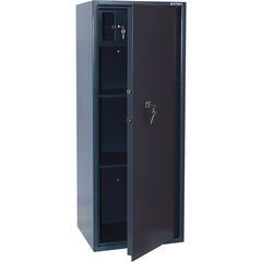 Сейф BRABIX &laquo;КМ-1200Т&raquo;, 1200&times;475&times;400 мм, 74 кг, ключевой замок, трейзер, крепление к стене, 291169