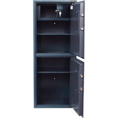 Сейф BRABIX &laquo;КМ-1200Т/<wbr/>2&raquo;, 1200&times;475&times;400 мм, 76 кг, 2 отделения, ключевой замок, трейзер, крепление к стене, 291170