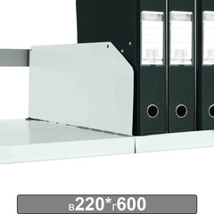 Разделитель к металлическому стеллажу, 600&times;220 мм, КОМПЛЕКТ 20 шт., К24199510603