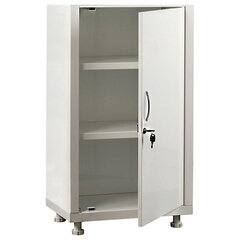 Шкаф медицинский 1-створчатый HILFE &laquo;МД 1 1650/<wbr/>SS&raquo; 1755&times;500&times;320 мм, белый