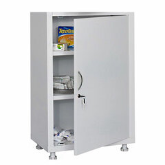 Шкаф медицинский 1-створчатый HILFE &laquo;МД 1 1760/<wbr/>SS&raquo; 1850&times;600&times;400 мм, белый