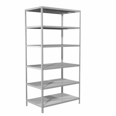 Стеллаж металлический BRABIX &laquo;MS 220/<wbr/>40-6&raquo;, 2200&times;1000&times;400 мм, 6 полок, 291374