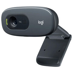 Веб-камера LOGITECH C270, 1/<wbr/>3 Мп, микрофон, USB 2.0, регулируемый крепеж, черная