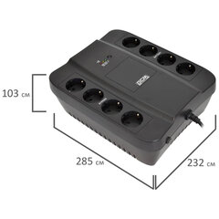 Источник бесперебойного питания POWERCOM Spider SPD-850N, 850 VA (510W), 8 евророзеток