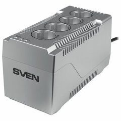 Стабилизатор SVEN VR-F1000, 320 Вт, 184-285 В, 4 евророзетки, SV-018818