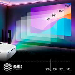 Проектор CACTUS CS-PRM.07WT.WUXGA, LCD, 1920&times;1080, 16:9, 3200 лм, 1500:1, 1,16 кг