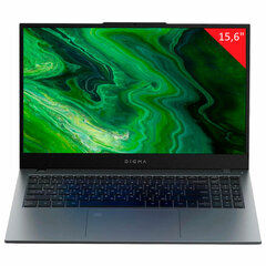 Ноутбук DIGMA Pro Fortis M 15,6", Core i3 10110U, 8 Гб, SSD 256 Гб, WIN 11 Prof, серый