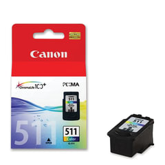 Картридж струйный CANON (CL-511) Pixma MP240/<wbr/>MP260/<wbr/>MP480, цветной, оригинальный, ресурс 244 стр.