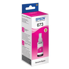 Чернила EPSON 673 (T6733) для СНПЧ Epson L800/<wbr/>L805/<wbr/>L810/<wbr/>L850/<wbr/>L1800, пурпурные, ОРИГИНАЛЬНЫЕ